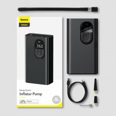 Автомобільний насос компресор BASEUS ENERGY SOURCE INFLATOR PUMP BLACK