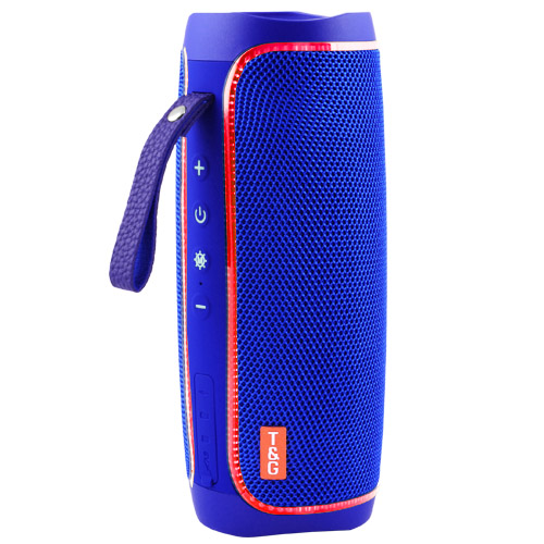 Колонка Bluetooth портативная TG-287 FM-радио USB/TF speakerphone с ремешком Blue