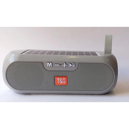 Колонка портативна TG-182 Bluetooth FM-радіо функція гучномовця сонячна панель Grey