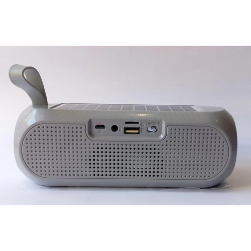 Колонка портативна TG-182 Bluetooth FM-радіо функція гучномовця сонячна панель Grey