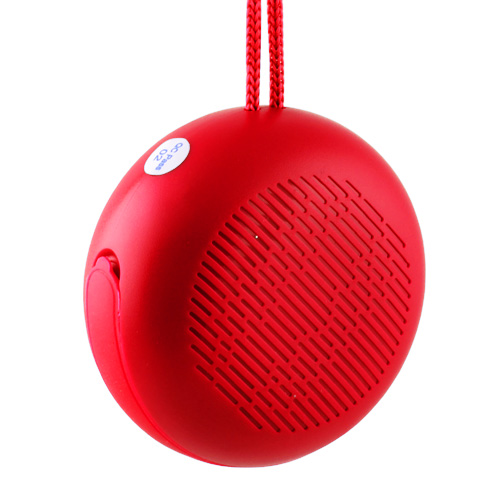 Компактна портативна Bluetooth колонка TG607 FM-радіо USB/TF speakerphone з ремінцем 10W Red