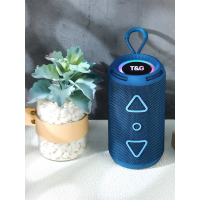 Портативна Bluetooth колонка TG656 FM-радіо/USB/TF з ремінцем 8W Blue