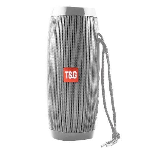 Портативна колонка T&amp;G TG-157 Bluetooth FM-радіо 5 режимів світловідтворення функція гучномовця Power Bank 10W Grey