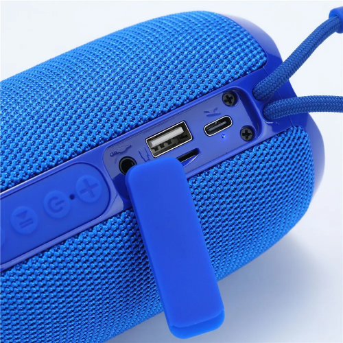 Bluetooth колонка портативна TG-653 USB/TF 5W з ремінцем Blue